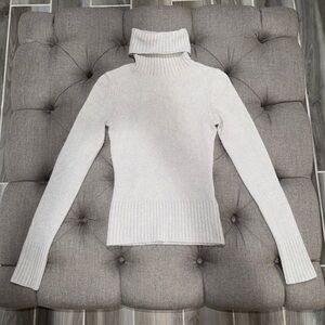 Divided Turtleneck - Gray/Silver/Faint Blueish - Size 4